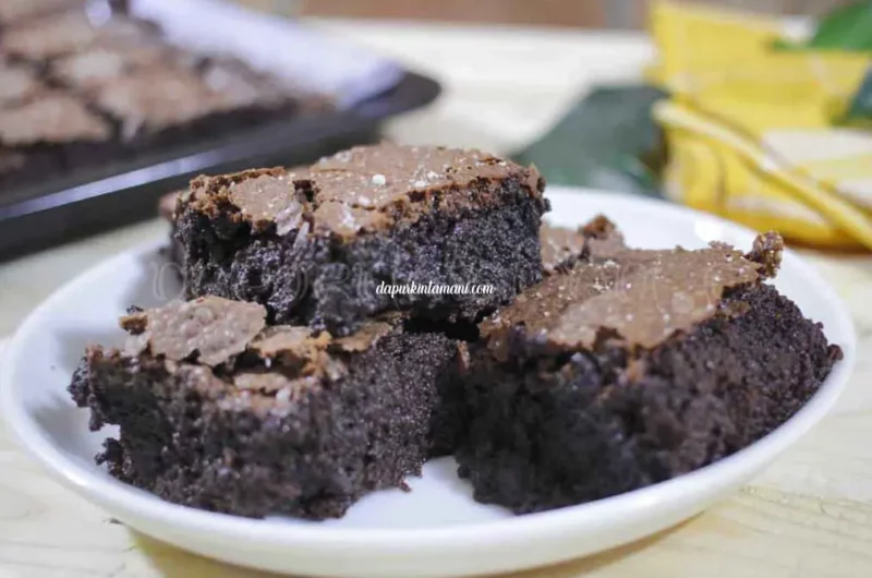 Resep Brownies Fudgy Coklat Premium Tasty