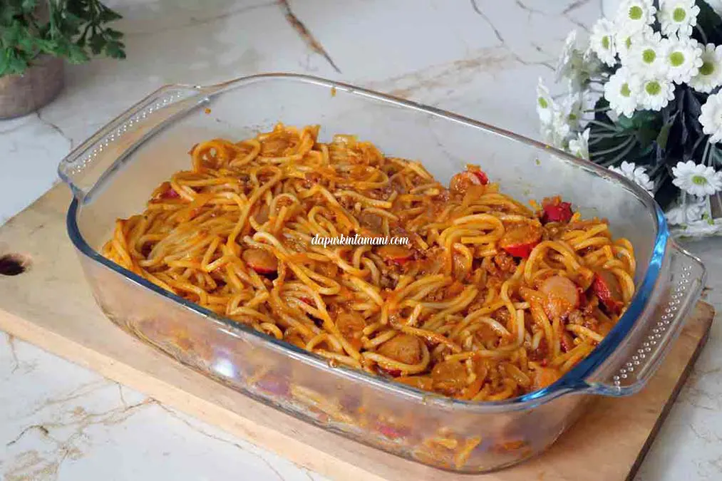 spaghetti brulee wadah pasta