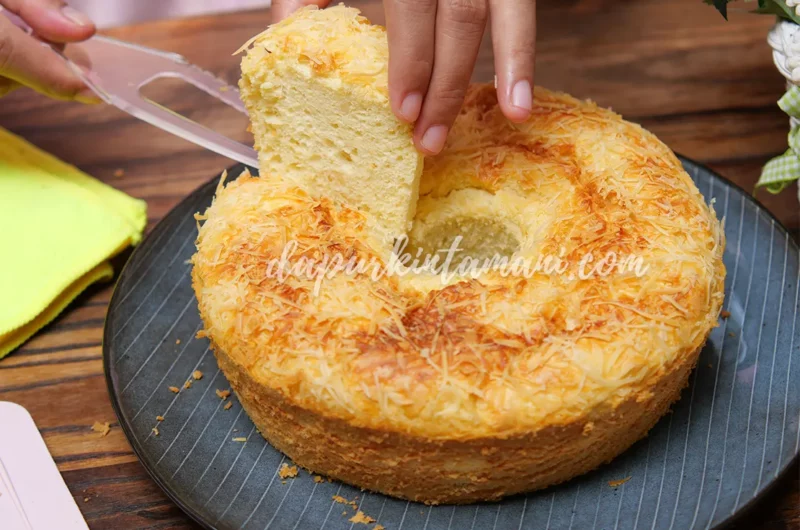 Resep Cheese Chiffon Cake Pelangi 4 Telur Lembut Tanpa Cream Cheese