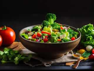 Rpg 40 Salad Bowl Mixed Of Vegetables Table Top Food Photograp 0 2 Kecil Inspirasi Bowl Salad Hijau: Resep Segar Untuk Makanan Sehat Sehari-Hari