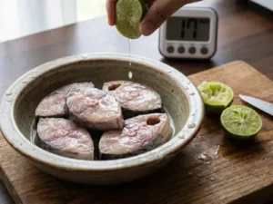resep asam padeh ikan tongkol potong ikan