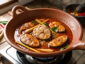 resep asam padeh ikan tongkol memasak sampai matang