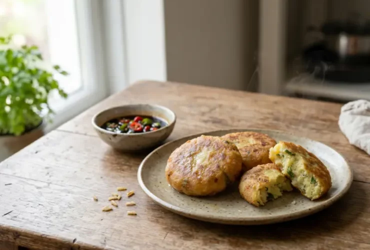 Perkedel kentang goreng anti gagal renyah dengan lapisan telur kecokelatan